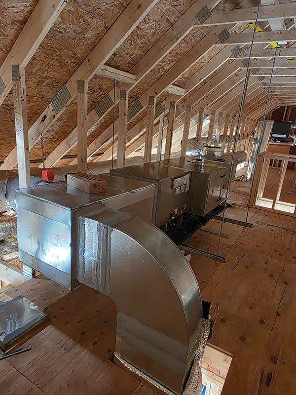AIRMAX heating and ventilation installation in a home